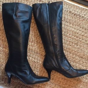 Jcrew extended calf kitten heel boots